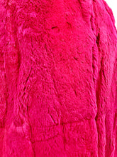 Load image into Gallery viewer, 1980's Hot Pink Full Length Rabbit Fur Coat by Carol Little