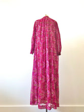 Load image into Gallery viewer, 1970's India Pink, Purple & Gold Silk & Sequins Duster