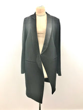 Load image into Gallery viewer, Black textural Asymmetrical Collared Blazer by Ann Demeulemester
