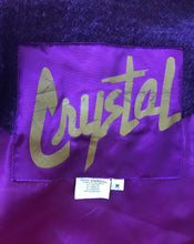 Load image into Gallery viewer, 1980's Purple Hand Woven Fringe Monster Jacket by Crystal