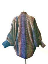 Load image into Gallery viewer, 1980's Woven Textural Bat Wing Coat by Jasmine