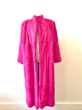 Load image into Gallery viewer, 1980's Hot Pink Full Length Rabbit Fur Coat by Carol Little