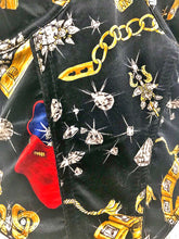 Load image into Gallery viewer, 1990's Silk Status Print Bustier by Nicole Miller