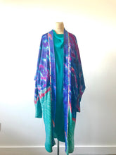 Load image into Gallery viewer, 1980's Hand Painted Rayon Swirl Kimono by Laise Adzer