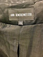 Load image into Gallery viewer, Black textural Asymmetrical Collared Blazer by Ann Demeulemester
