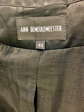 Load image into Gallery viewer, Black textural Asymmetrical Collared Blazer by Ann Demeulemester