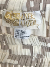 Load image into Gallery viewer, 1980's Silk Tribal Alien All Over Print Skirt by Laise Adzer