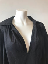 Load image into Gallery viewer, 1981 Black Pirate Tunic Smock Top by World's End Vivienne Westwood & Malcom McLaren