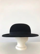 Load image into Gallery viewer, Antique Black Wool Felt Clergyman Style Hat By Scott & Co.