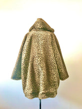 Load image into Gallery viewer, 1990's Faux Fur Leopard Print Reversible Parka