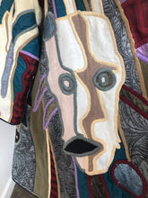 Load image into Gallery viewer, 1980's Skull Applique Swing Coat by Judith Roberts