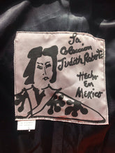 Load image into Gallery viewer, 1980's Skull Applique Swing Coat by Judith Roberts