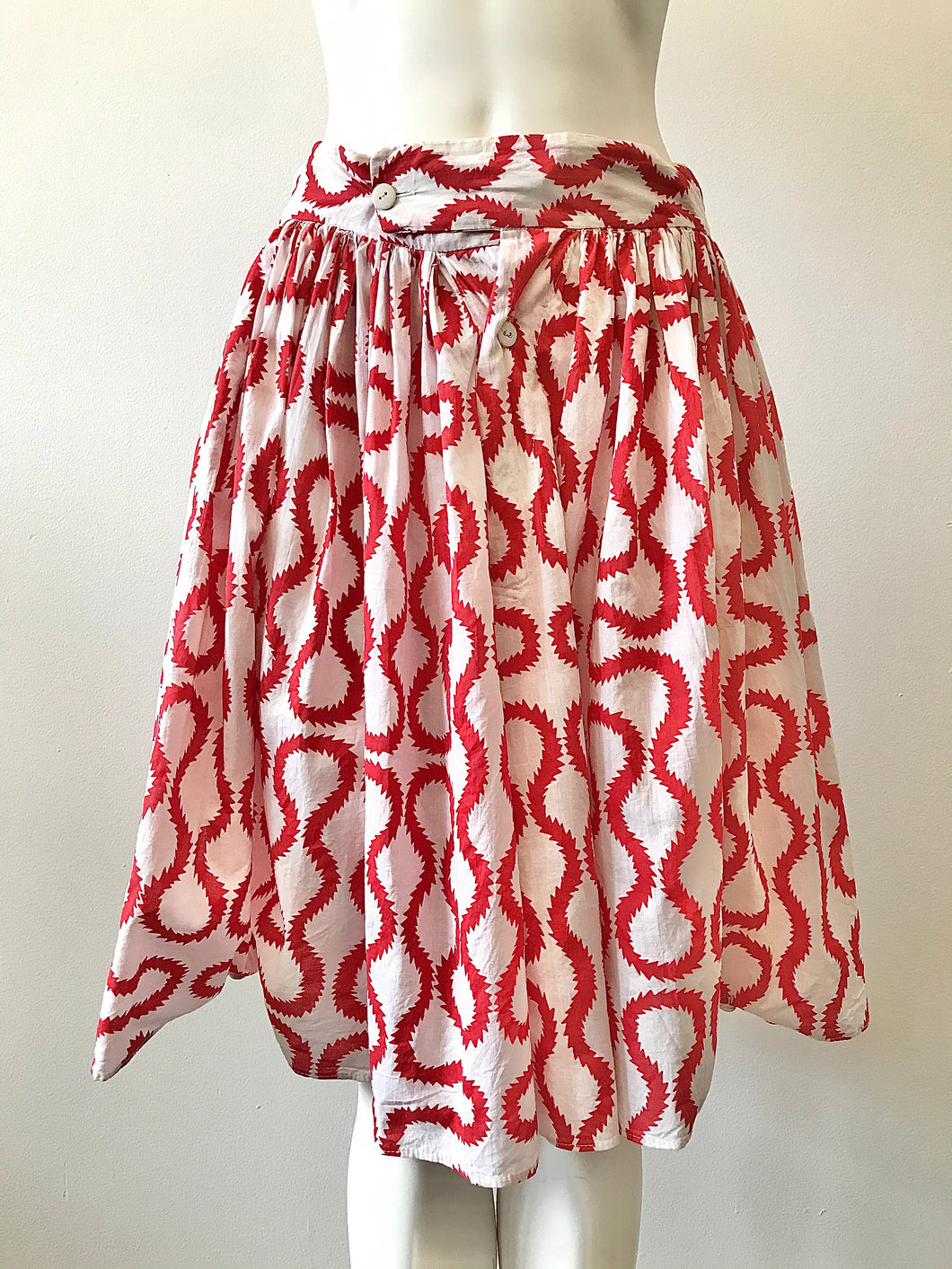 1981 Red Squiggle Bloomers by World's End Vivienne Westwood & Malcom McLaren