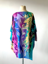 Load image into Gallery viewer, 1980&#39;s Hand Painted Silk Fantasy Top by Laise Adzer
