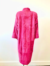 Load image into Gallery viewer, 1980&#39;s Hot Pink Full Length Rabbit Fur Coat by Carol Little
