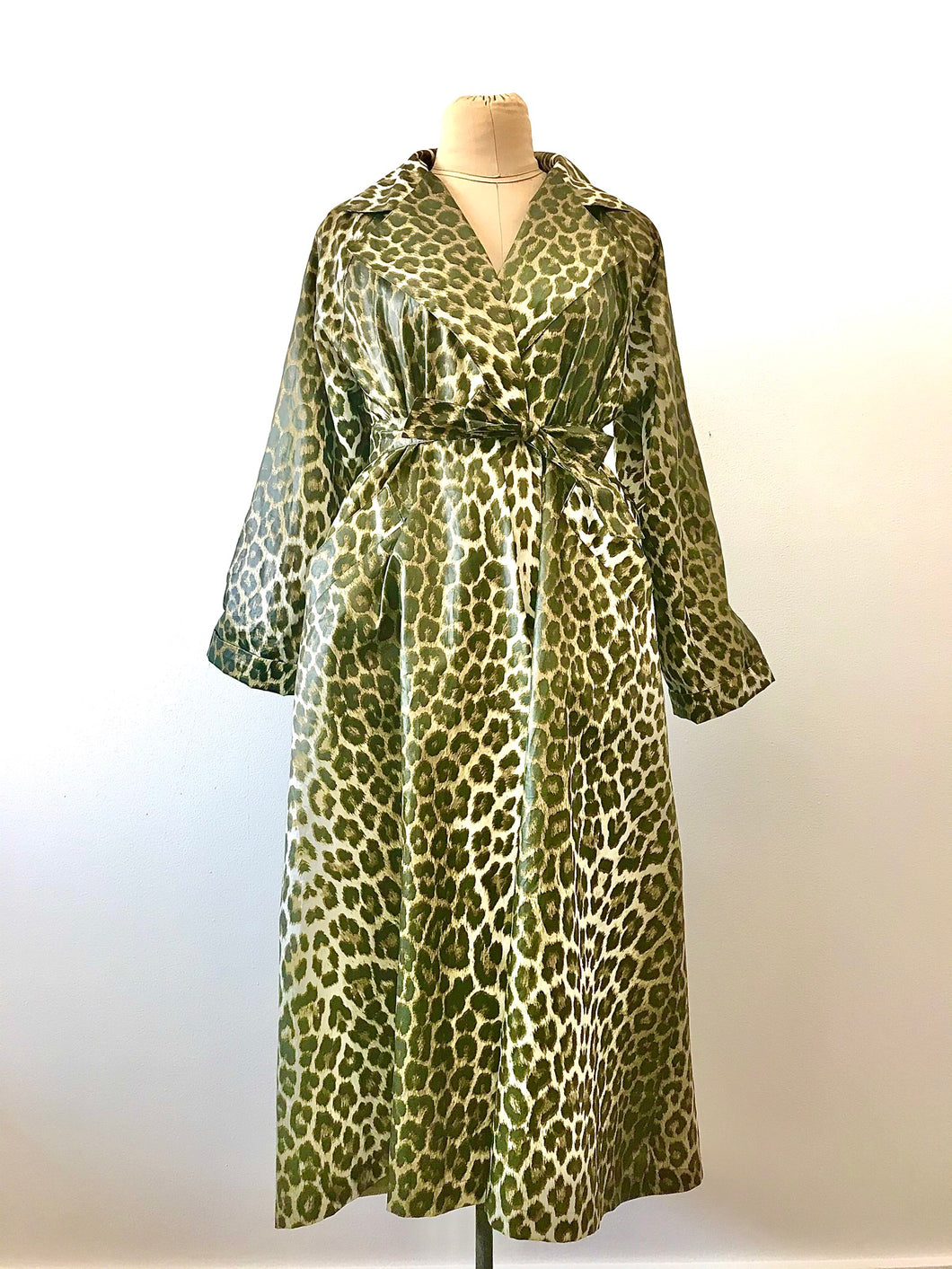 1980's Leopard Print Trench Coat by Court Royal