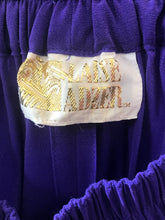 Load image into Gallery viewer, 1980&#39;s Purple Silk Draped Skirt by Laise Adzer
