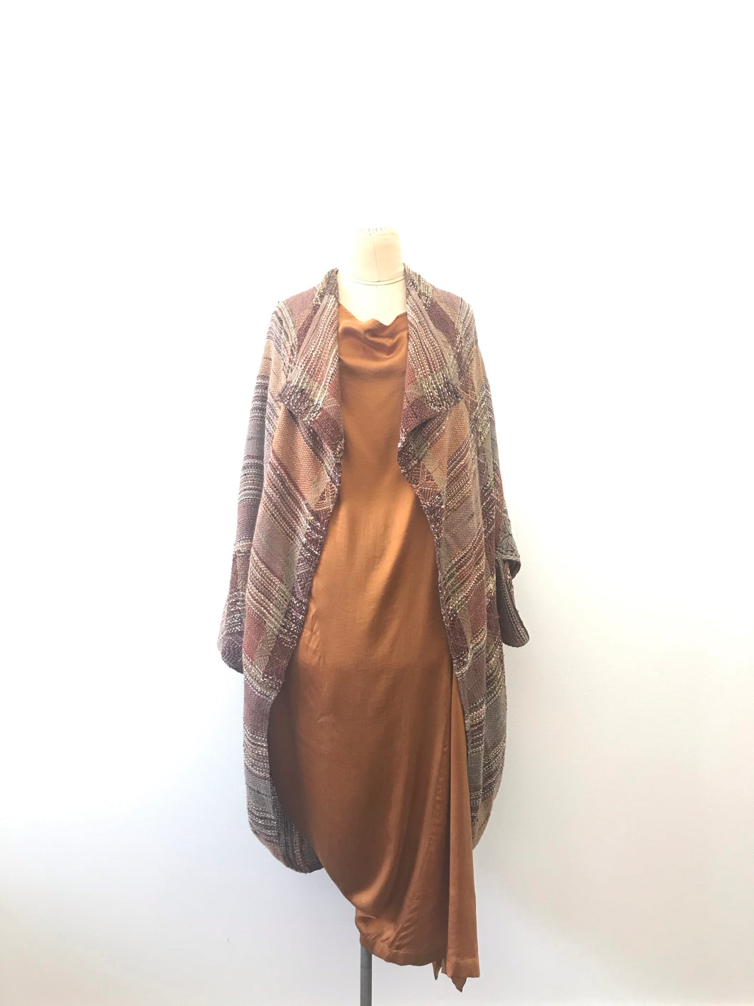 1980’s Desert Tones Woven Batwing Cocoon By Laise Adzer